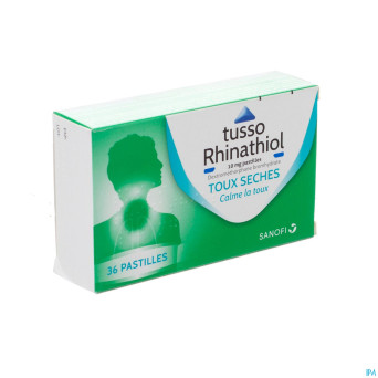 Tusso rhinathiol 10mg tabl a sucer 36