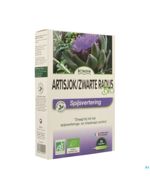 Artichaut-radis noir bio    amp 20x10ml biotechnie