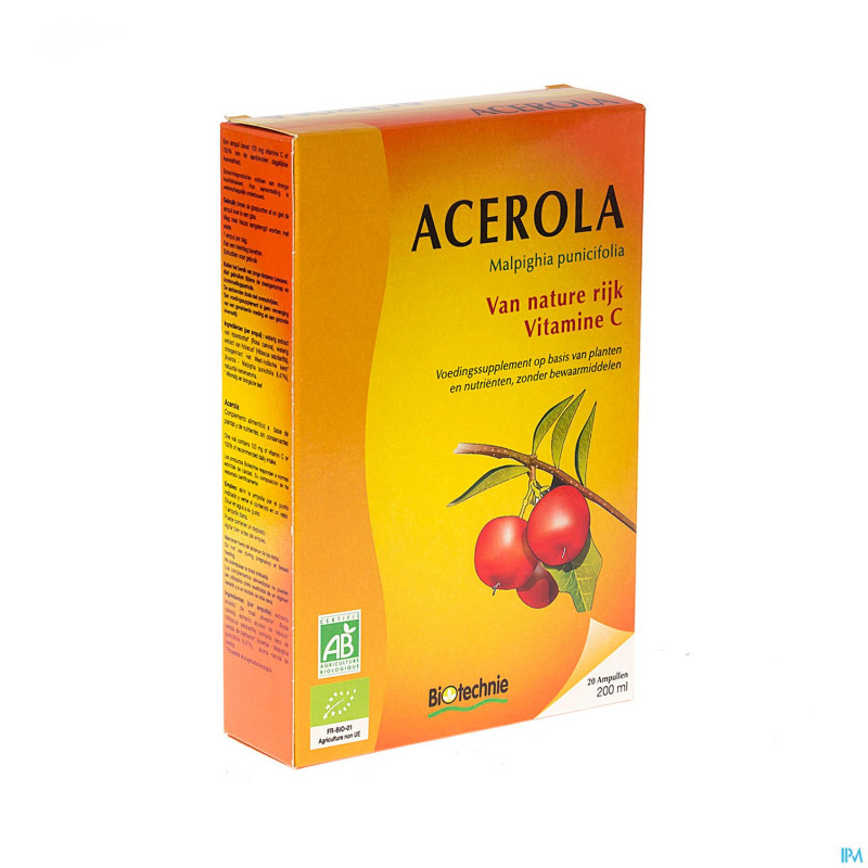 Acerola bio    amp 20x10ml biotechnie