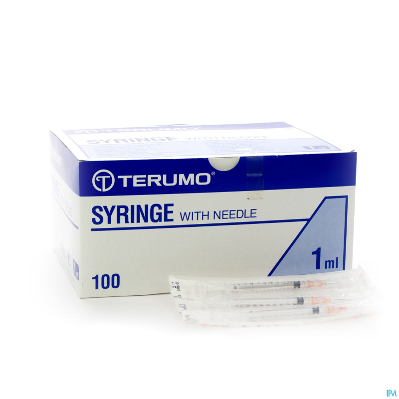 Terumo seringue sans aiguille 1ml 100