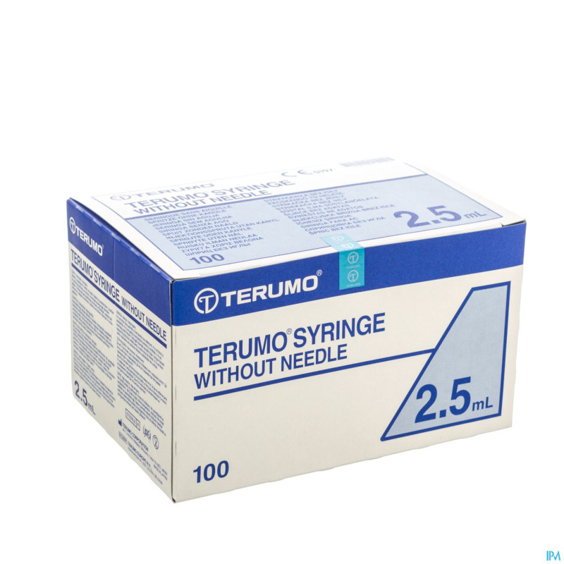 Terumo seringue sans aiguille luer 2,5ml 100