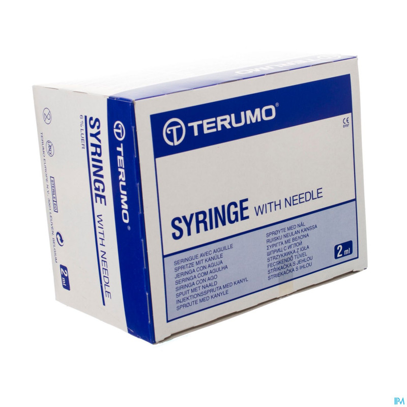 Terumo seringue 2,5ml avec aiguille 25g 5/8 100