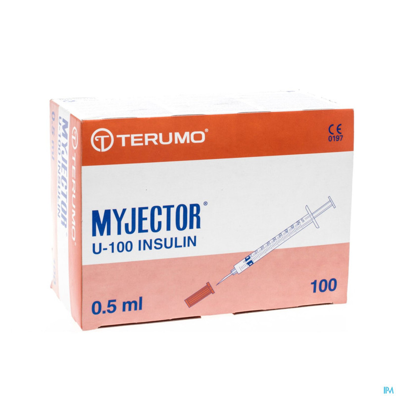 Terumo seringue insul. avec aig. 29g 1/2 1,0ml 100