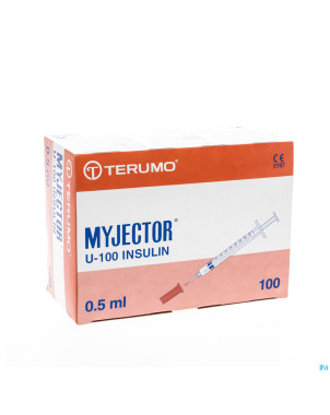 Terumo seringue insul. avec aig. 29g 1/2 1,0ml 100