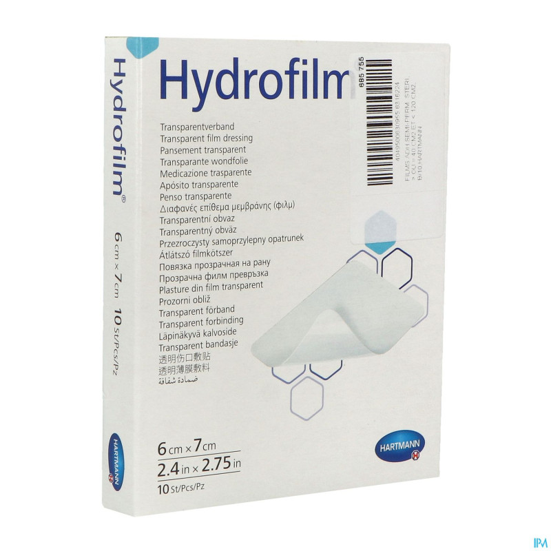 Hydrofilm  6x 7,0cm transp  10 6857551