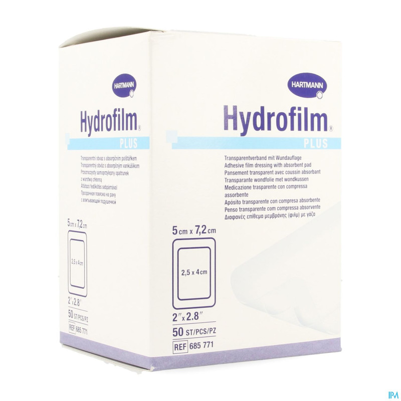 Hydrofilm plus  5x 7,2cm  50 6857711