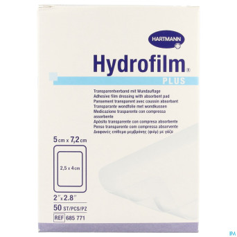 Hydrofilm plus  5x 7,2cm  50 6857711