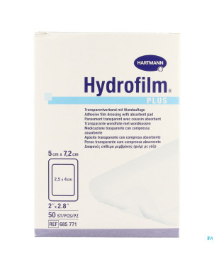 Hydrofilm plus  5x 7,2cm  50 6857711