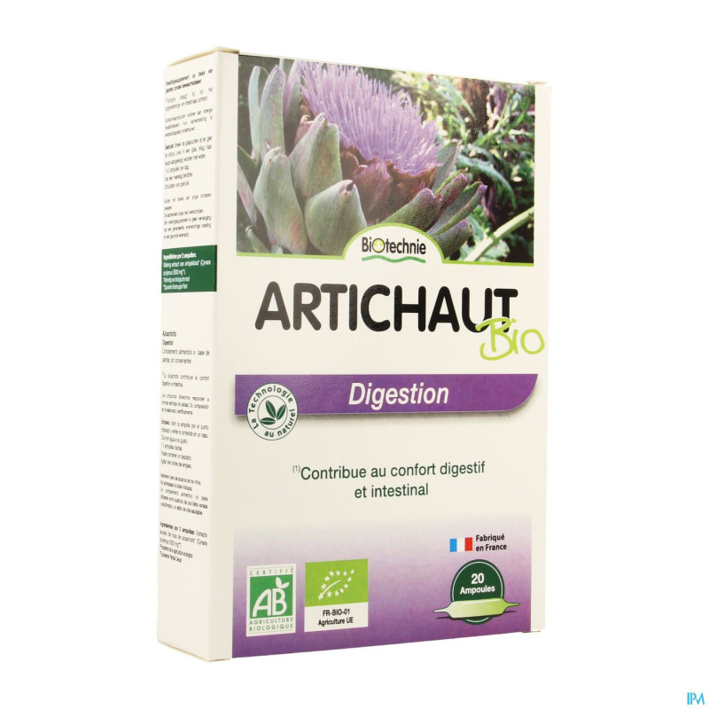 Artichaut bio    amp 20x10ml biotechnie