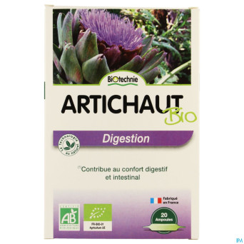Artichaut bio    amp 20x10ml biotechnie