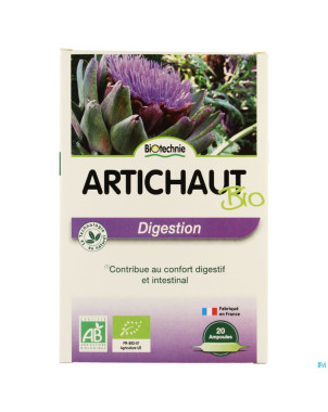 Artichaut bio    amp 20x10ml biotechnie