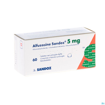 Alfuzosine sandoz comp 60 x  5 mg