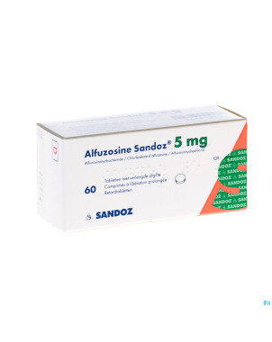 Alfuzosine sandoz comp 60 x  5 mg