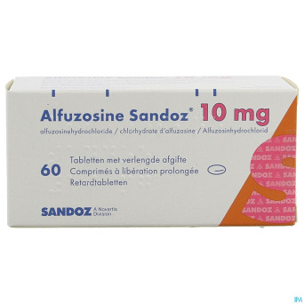 Alfuzosine sandoz comp 60 x 10 mg