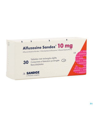 Alfuzosine sandoz comp 30 x 10 mg