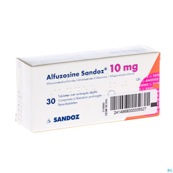 Alfuzosine sandoz comp 30 x 10 mg