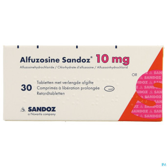 Alfuzosine sandoz comp 30 x 10 mg