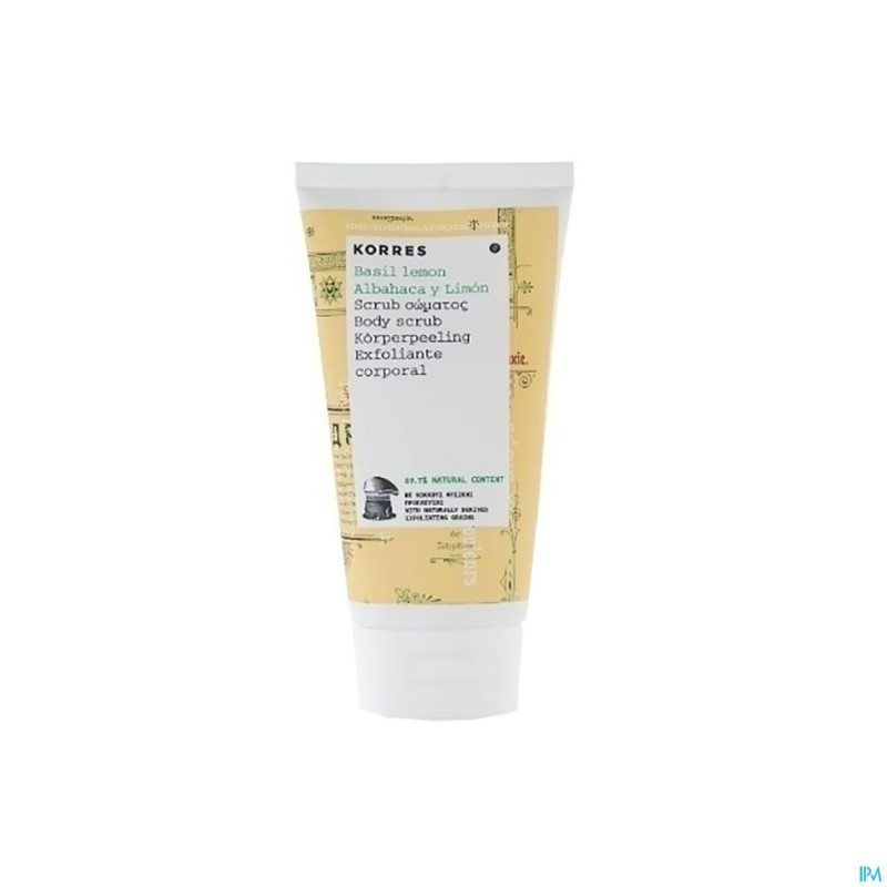 Korres kb gommage exfol.corps basilic-citron 150ml