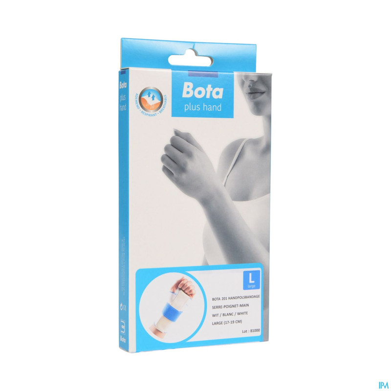 Bota serre-poignet-main 201 white universel  l