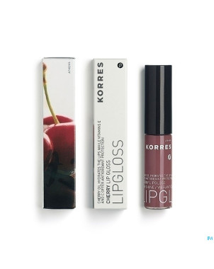 Korres km gloss cherry 25 natural purple