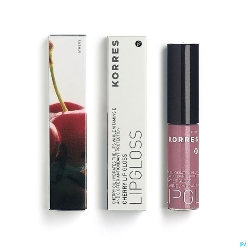 Korres km gloss cherry 23 light purple