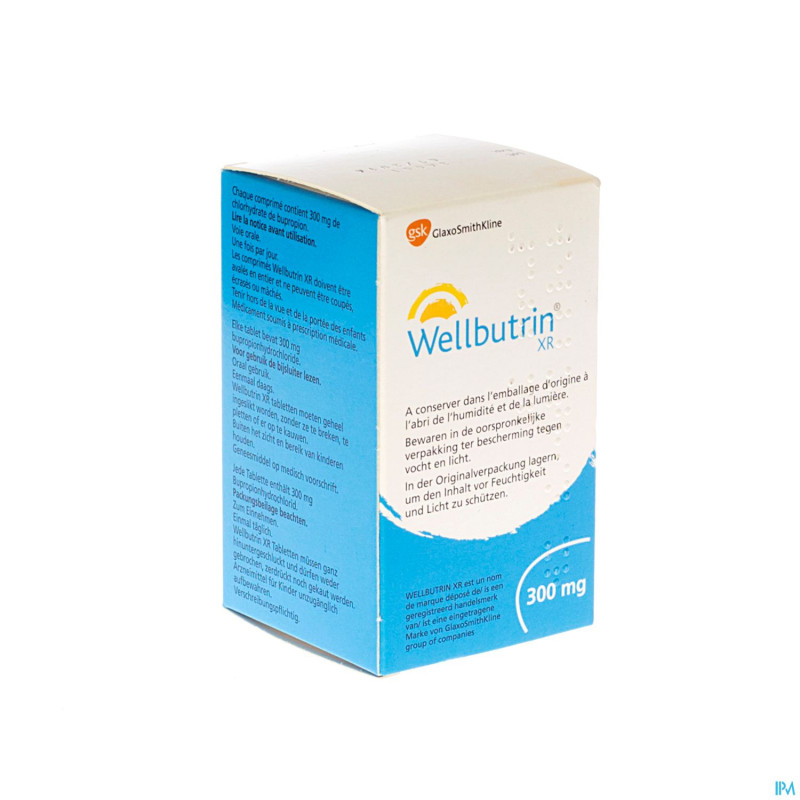 Wellbutrin xr 300 mg tabs 30 x 300 mg