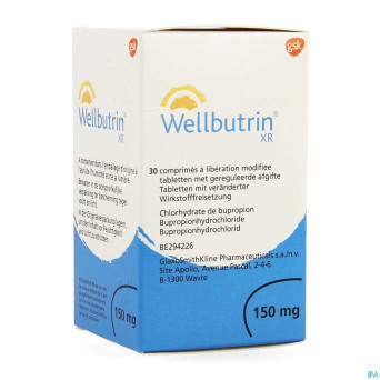Wellbutrin xr 150 mg tabs 30 x 150 mg