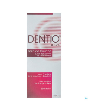 Dentio r 0,05% bain de bouche 250ml