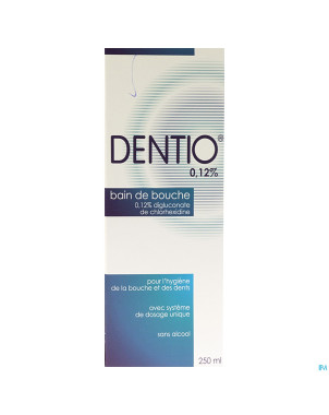 Dentio b 0,12% bain de bouche 250ml