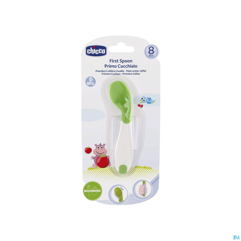 Chicco cuillere soft sil. first meal angled spoon