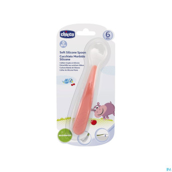 Chicco cuillere soft sil. rouge