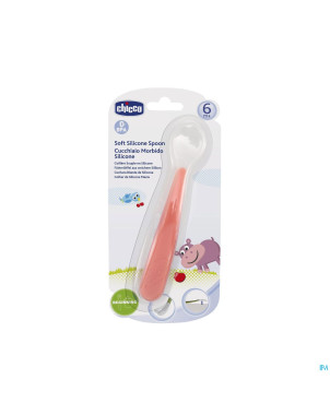 Chicco cuillere soft sil. rouge