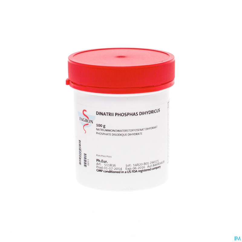 Dinatriummonohydrogene phosphate 2h2o    100g fag