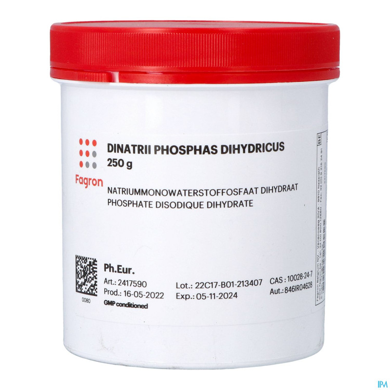 Dinatriummonohydrogene phosphate 2h2o    250g fag