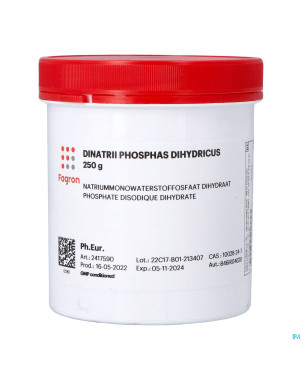 Dinatriummonohydrogene phosphate 2h2o    250g fag