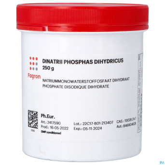 Dinatriummonohydrogene phosphate 2h2o    250g fag