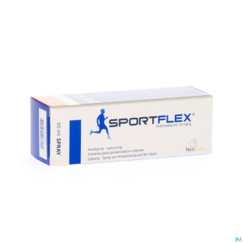 Sportflex 10 mg/g sol pulv cutanee 50 ml