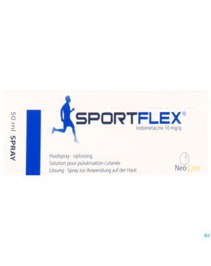 Sportflex 10 mg/g sol pulv cutanee 50 ml