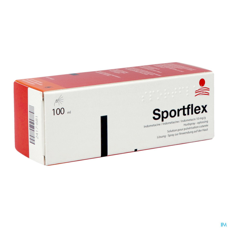 Sportflex 10 mg/g sol pulv cutanee 100 ml