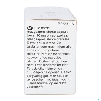 Omeprazol viatris 10mg caps 100