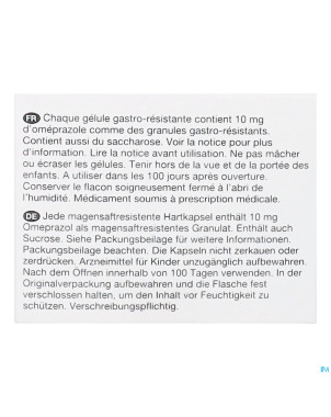 Omeprazol viatris 10mg caps 100