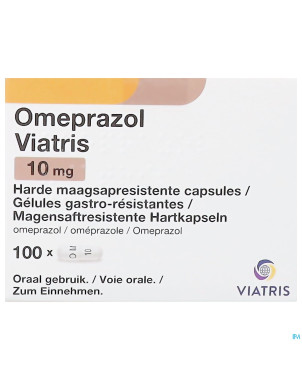 Omeprazol viatris 10mg caps 100