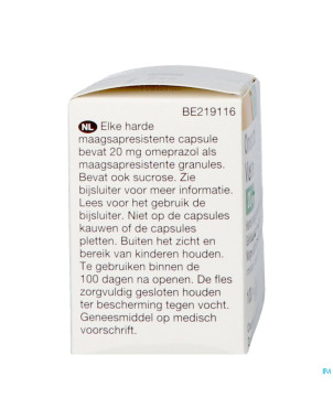 Omeprazol viatris 20mg caps 100
