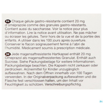 Omeprazol viatris 20mg caps 100