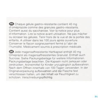 Omeprazol viatris 40mg caps 100