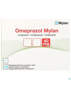 Omeprazol viatris 40mg caps 100