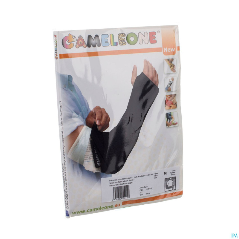 Cameleone bras entier ouvert -pouce noir    m 1