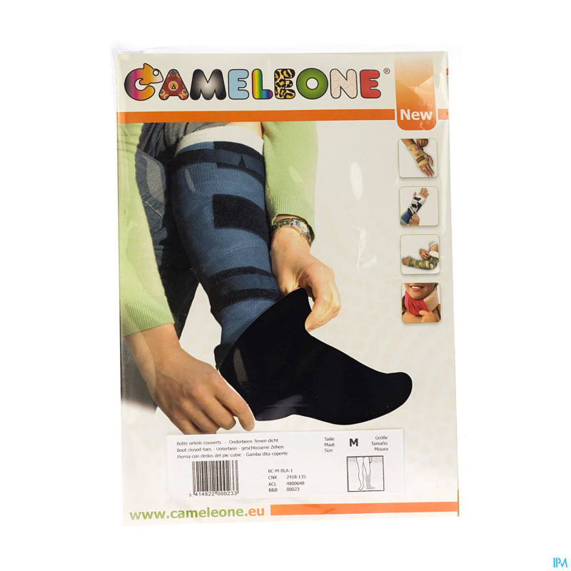 Cameleone botte orteils ferme noir    m 1
