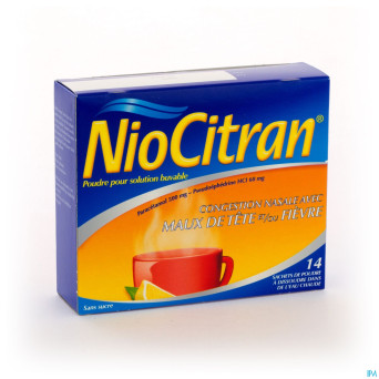 Niocitran 500mg/60mg pdr sol buv. sach 14 x 6g