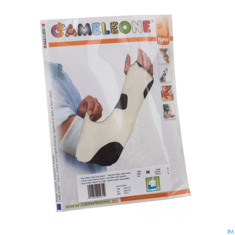 Cameleone bras entier ouvert -pouce vache    m 1